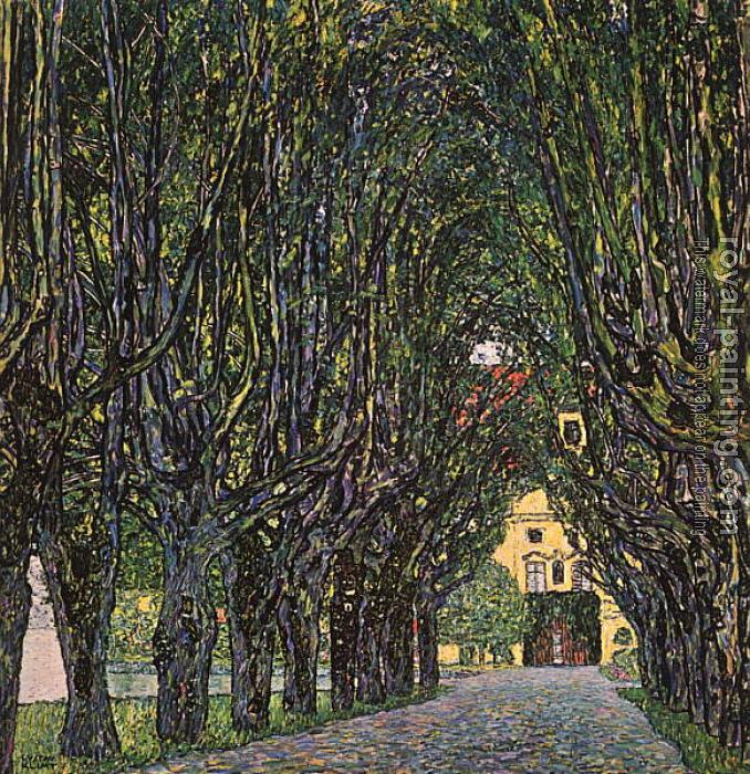 Gustav Klimt : Avenue in Schloss Kammer Park